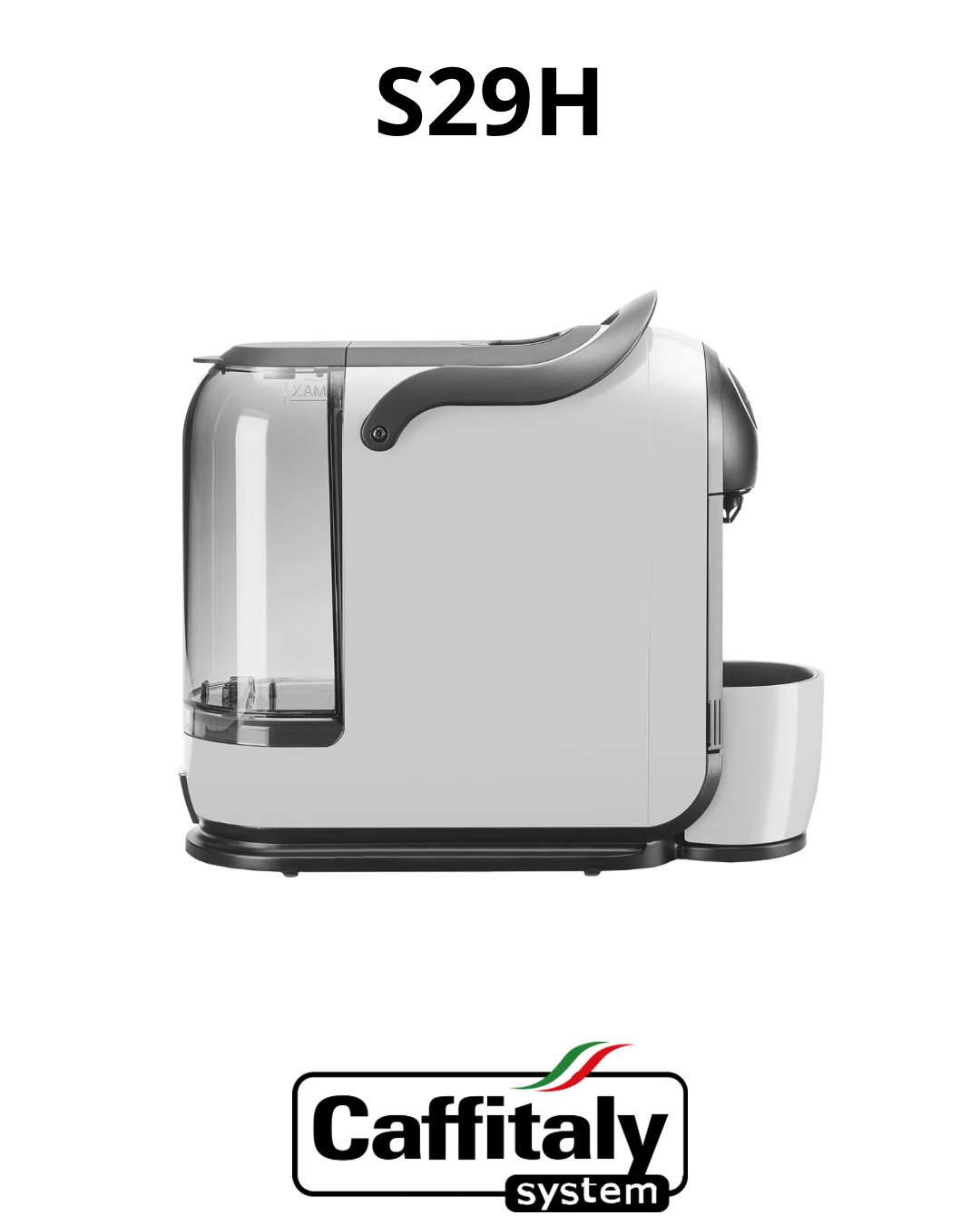 Caffitaly S29H vue de côté — design compact et robuste